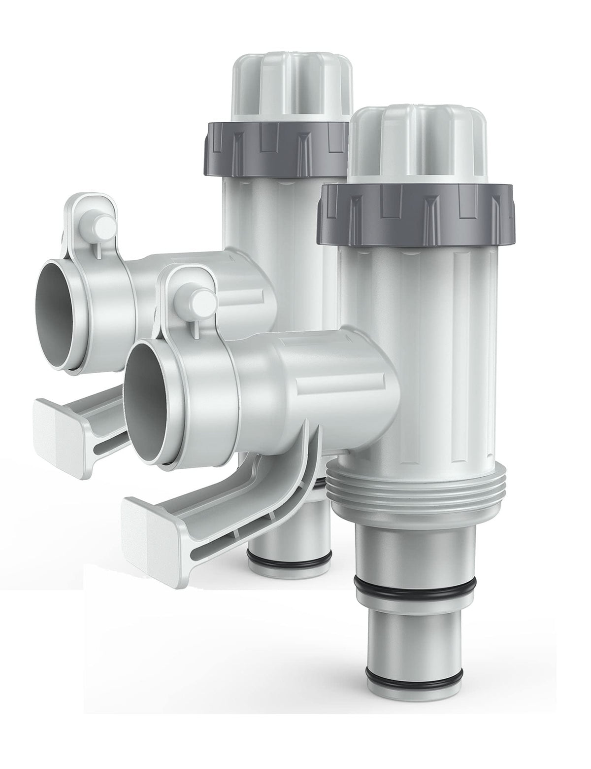 Deeroll Pool Plunger Valve Plus 2-pack for easy above-ground pool replacement.