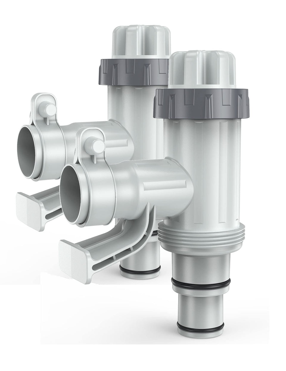 Deeroll Pool Plunger Valve Plus 2-pack for easy above-ground pool replacement.