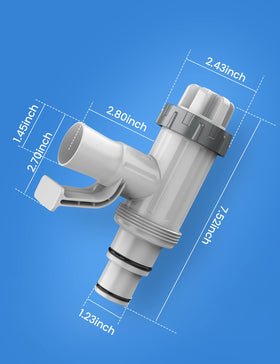 Deeroll Saltwater Chlorinator Compatible Valve supports saltwater pools.