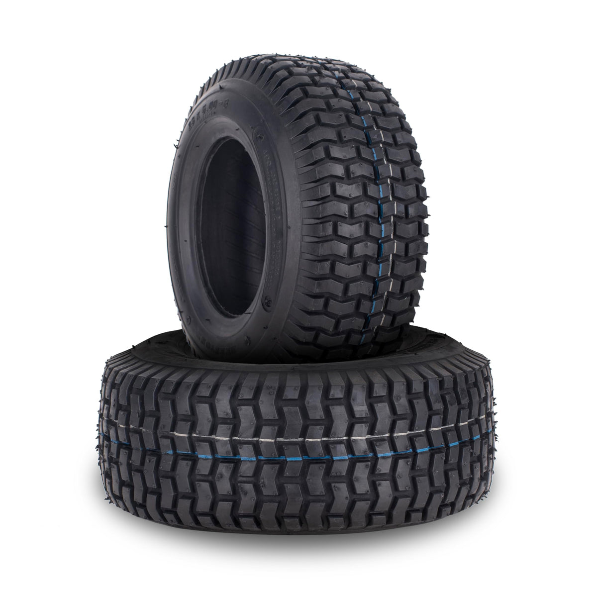 Deestone D265 Turf tire side view shows lawn-friendly footprint and stable traction