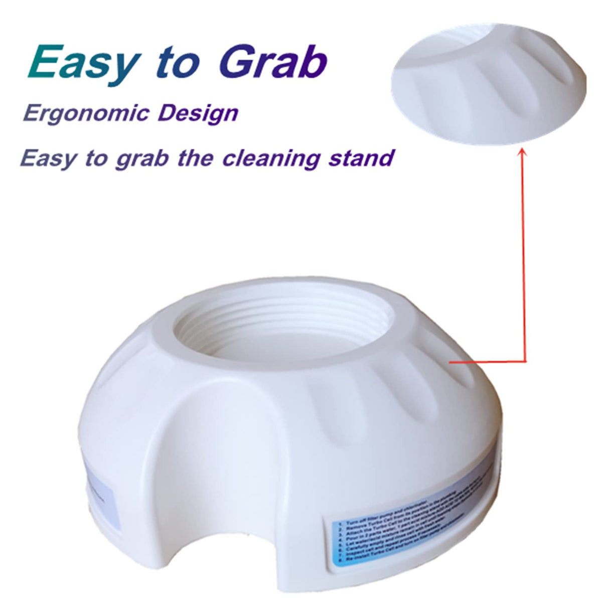DEF GLX-CELLSTAND grip-design close-up emphasizes confident hand-fit during setup.