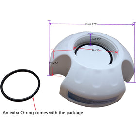 DEF GLX-CELLSTAND in-use demonstrates easy grip for threading the chlorinator cell.