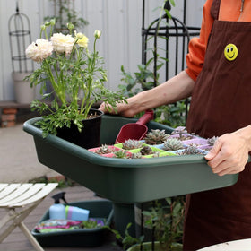 Defemim Garden Tidy Tray close-up reveals BPA-free, durable plastic ideal for reuse.