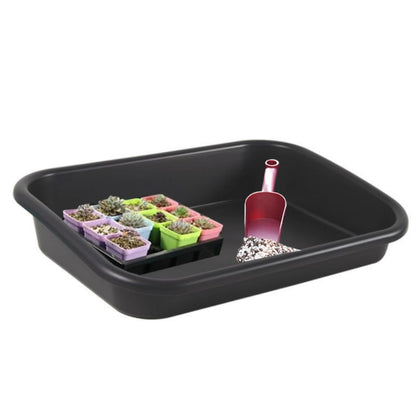 Defemim Garden Tidy Tray front view showcases durable design for repeated potting tasks.