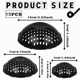 Deftomo inserts in three sizes fit various pots for stable soil retention.