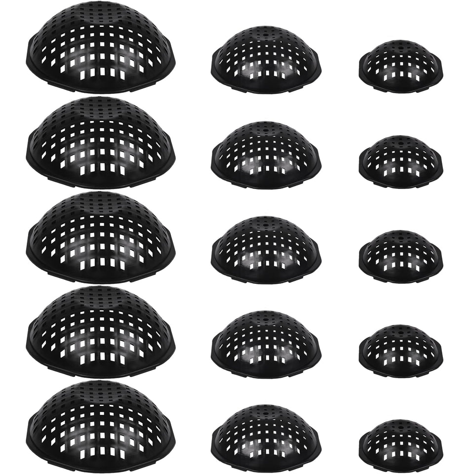 Deftomo spherical pot mesh pad assembly for large pots improves drainage and reduces soil leakage.