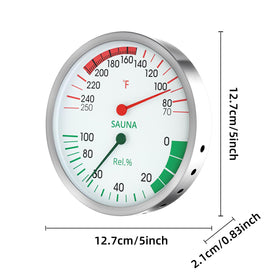 Defull dual-color dial improves readability in steamy spaces.