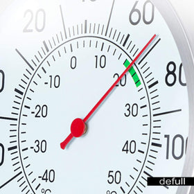Defull shatter-resistant lens keeps readings clear.