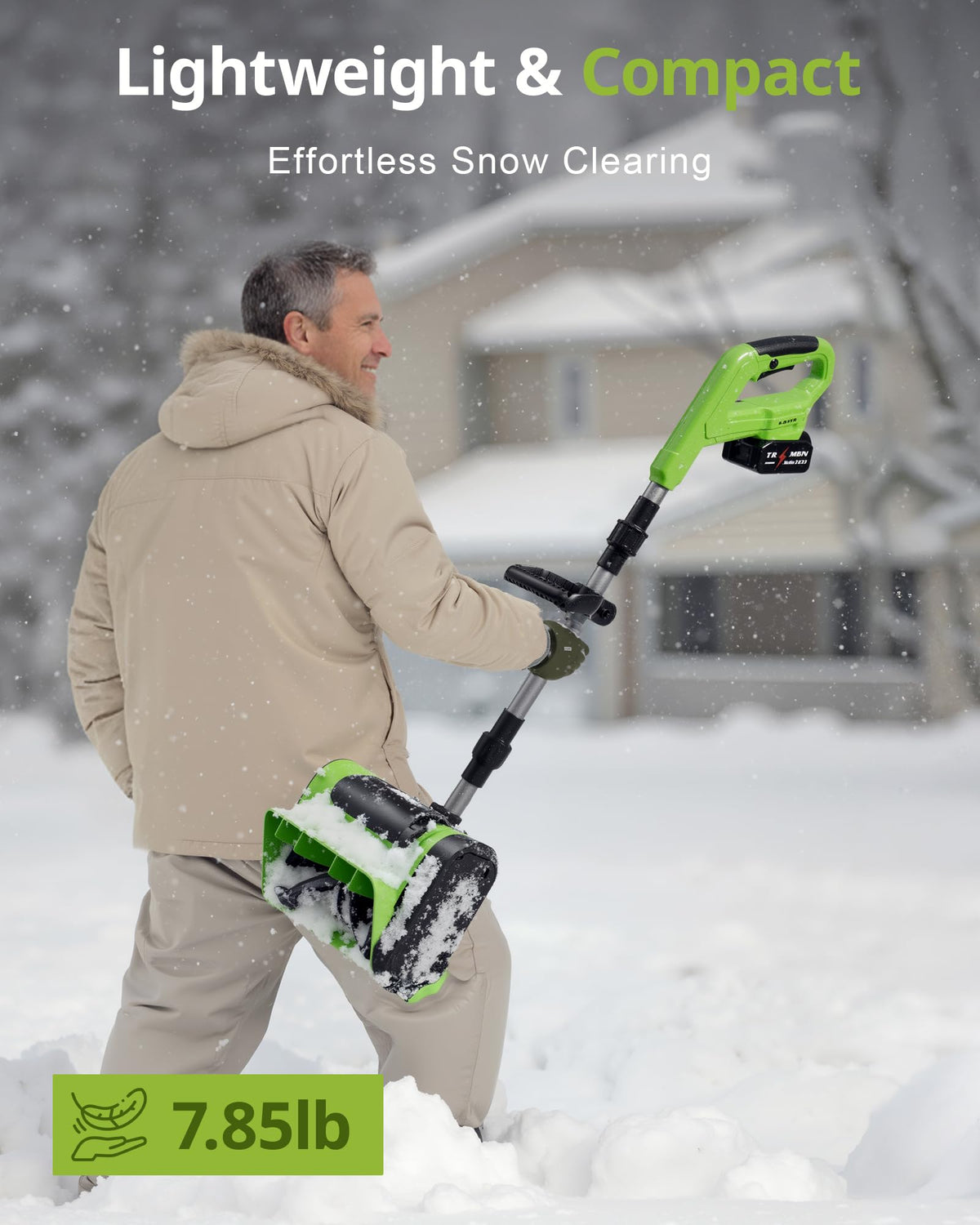 DEGGE shovel adjustable front handle reduces back strain.