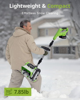 DEGGE shovel adjustable front handle reduces back strain.