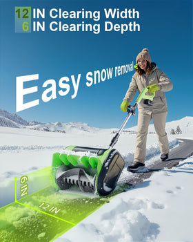 DEGGE shovel directional chute adjusted left or right for precise throwing.
