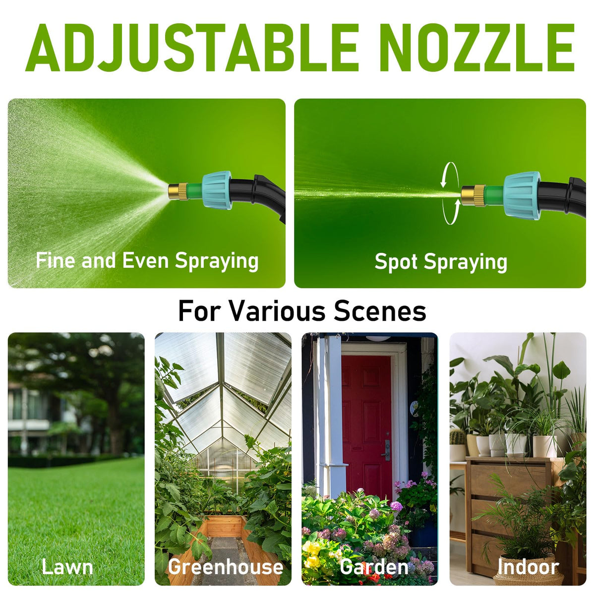 DEGGE durable leak-proof design supports outdoor lawn and indoor cleaning.