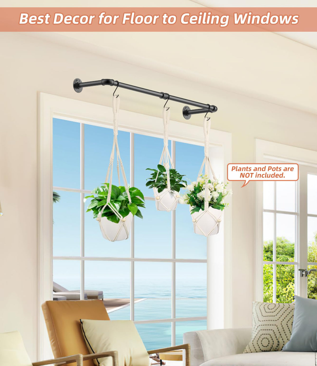 DegMongee included hooks support secure wall or ceiling mounting