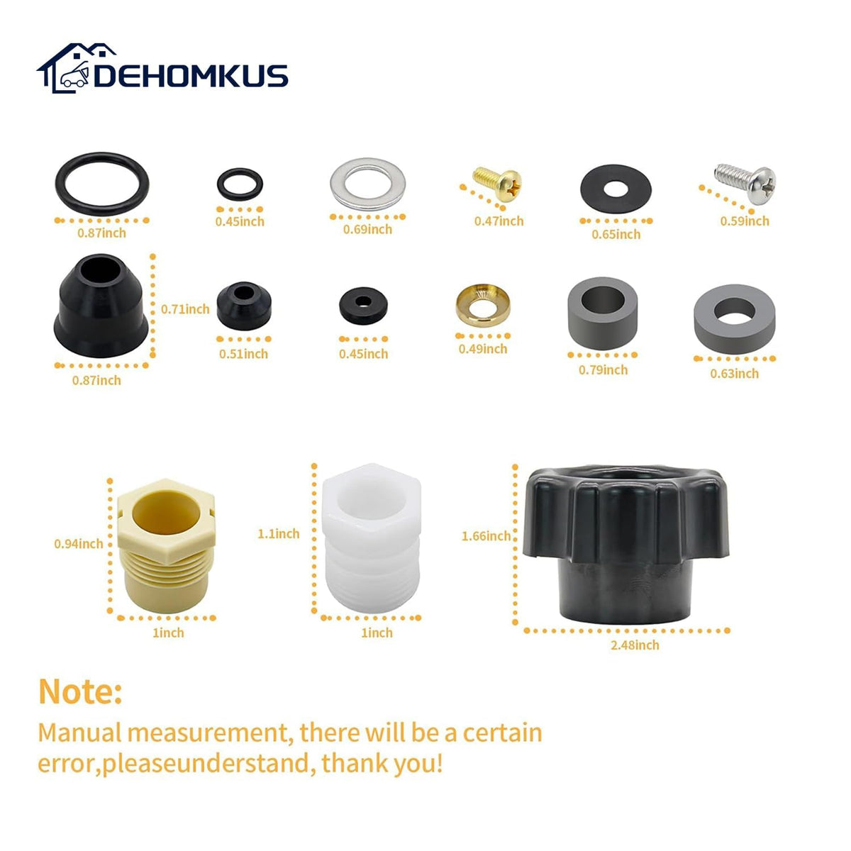 DEHOMKUS 630-7755 wall hydrant repair kit for restoration and secure seals.