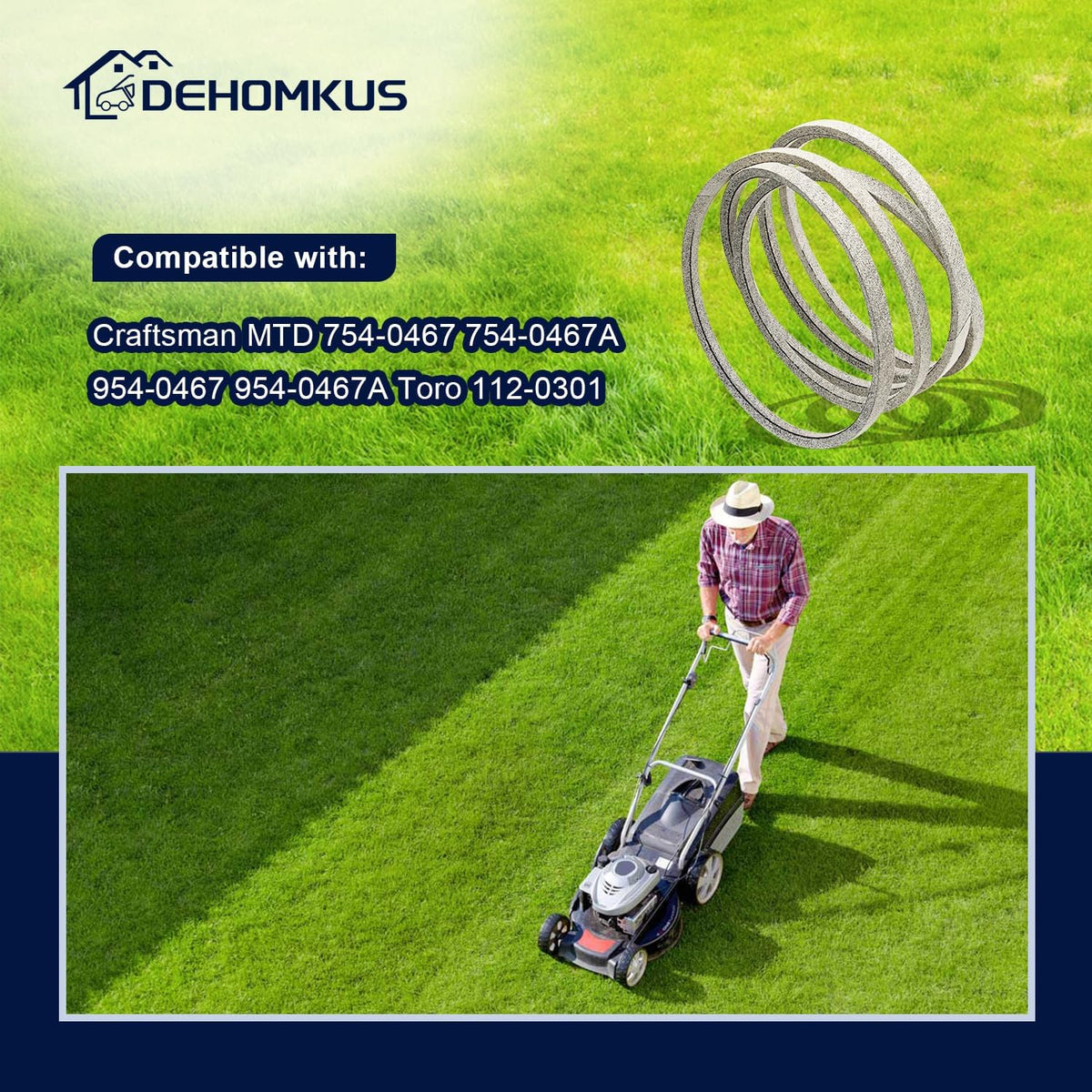 DEHOMKUS belt supports MTD and Craftsman LT2000 line for dependable performance