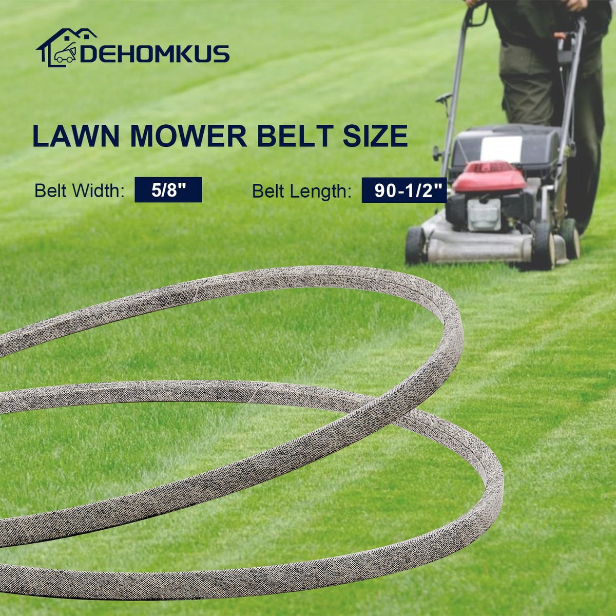 DEHOMKUS belt compatible with Troy-Bilt Bronco series for reliable lawn care