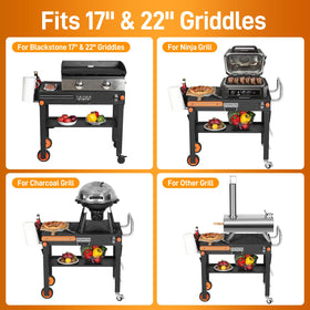 DeintYei grill cart magnetic tool strip keeps essential tools handy