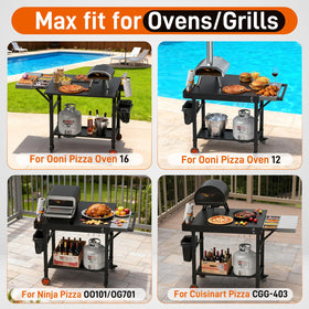 DeintYei pizza oven table topping-station—organize toppings within arm's reach.