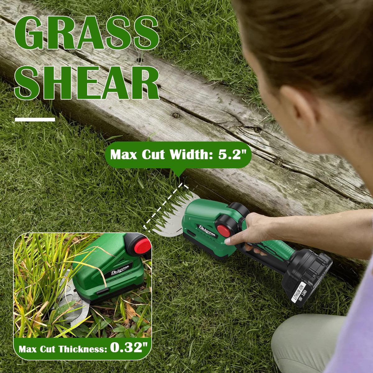 DEJUNPIOOL quick charger lets you resume trimming quickly.
