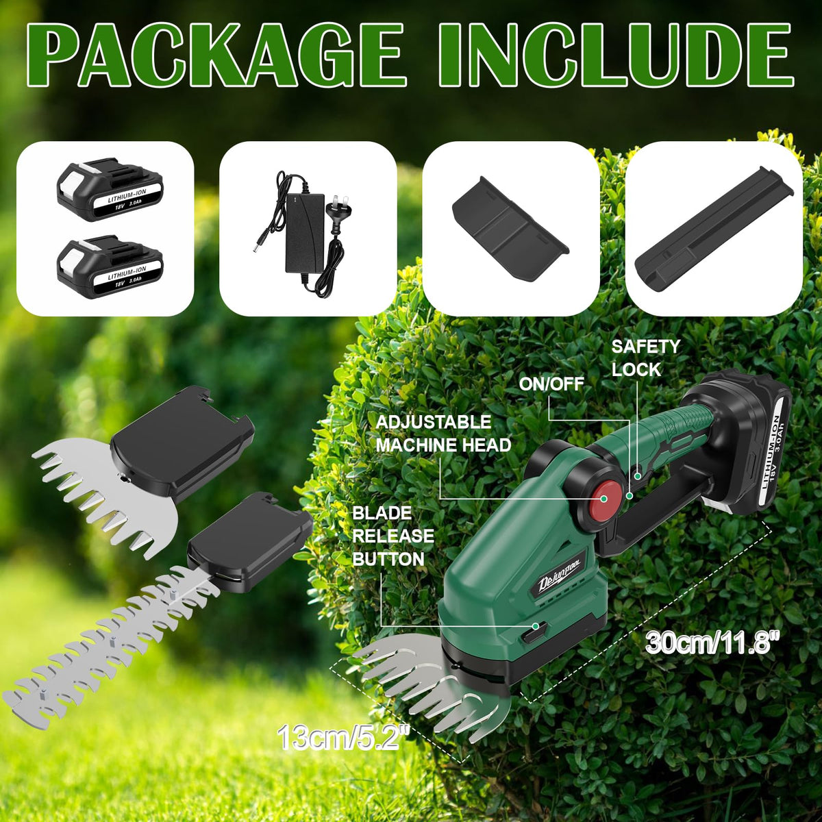 DEJUNPIOOL blade sheath adds safe storage when not in use.