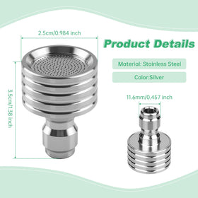 DEKELIY quick-connect nozzle kit enables easy, tool-free attachment to compatible pressure washers