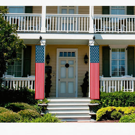 Delfd Fourth of July Yard Banner Vertical for eye catching porch decor.