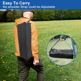 Delixike grilling bags backpack sideview, emphasizing ergonomic design and easy access.
