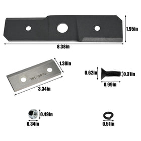 Delixike blade kit side view showing sturdy steel construction