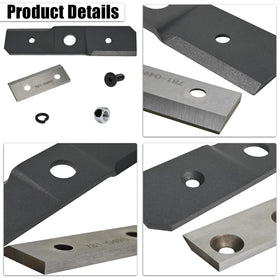 Delixike 8-3-8 blade close-up for shredder performance