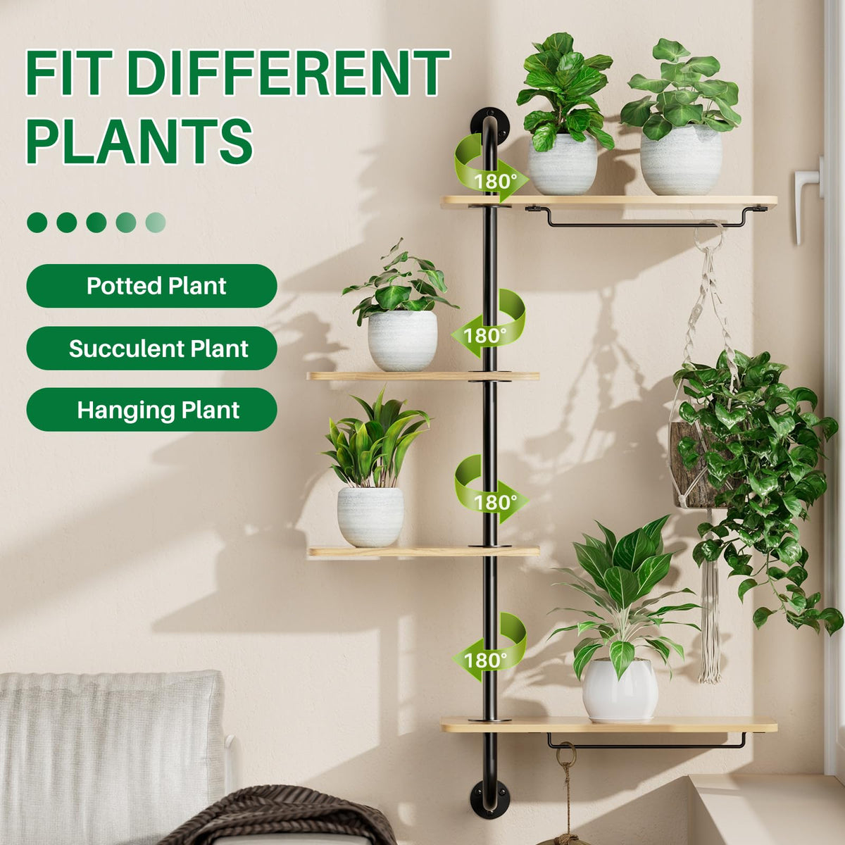 DELLAN Compact indoor garden display suits windowsills and small rooms