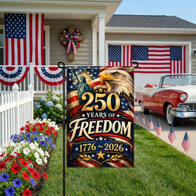 Deloky 18x12 inch flag fits standard garden stands for easy setup