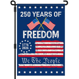 Deloky 250th anniversary flag double-sided display for outdoor patriotic decor