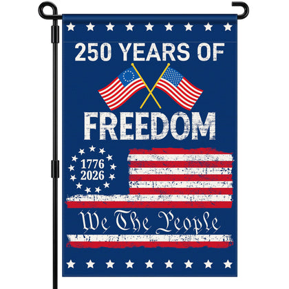 Deloky 250th anniversary flag double-sided display for outdoor patriotic decor