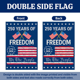 Deloky American garden flag 18x12 inches ready for garden or porch