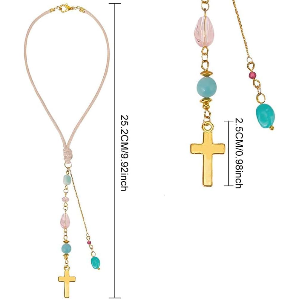 DELORIGIN amazonite glass bead pendant window decor enhances natural light and mood