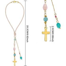 DELORIGIN amazonite glass bead pendant window decor enhances natural light and mood