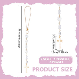 DELORIGIN sun catcher mirror charm enhances car interiors with shimmering crystal beads.