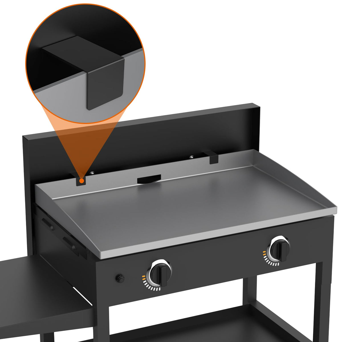 DELSbbq 5003 1.5mm thick lid stays durable in outdoor conditions