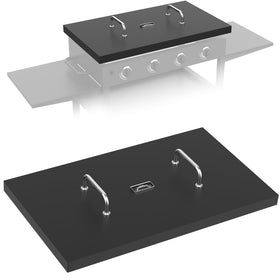 DELSbbq 5004 hard top lid cover front view protects Blackstone 36-inch griddle