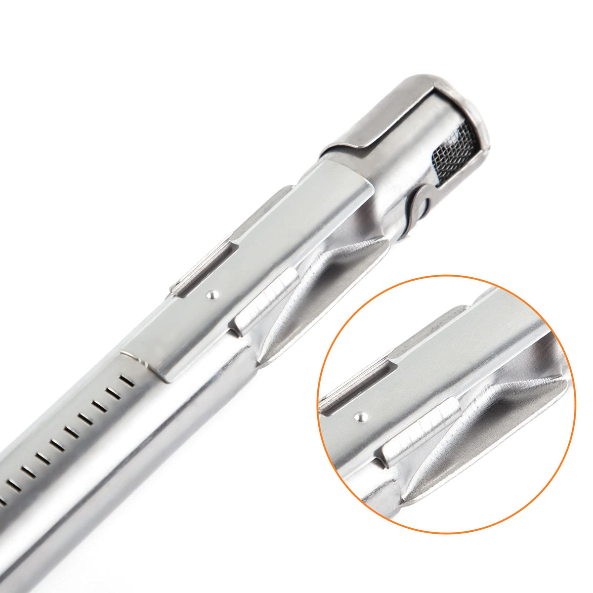 DELSbbq 69787 crossover bar helps proper airflow for balanced heat.