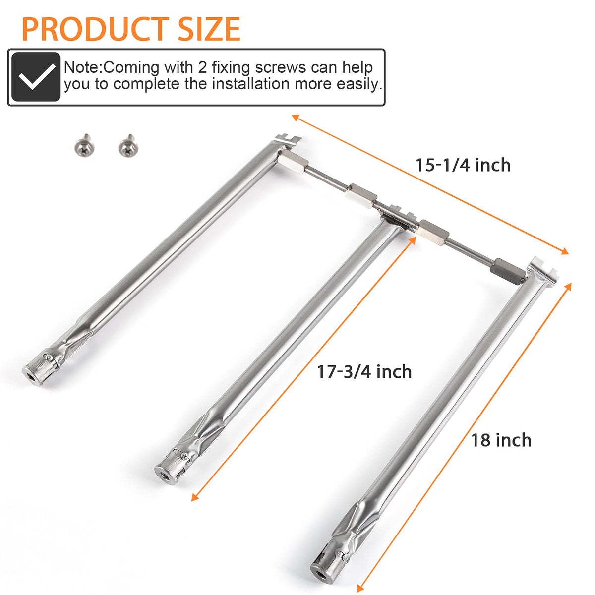 DELSbbq 69787 right burner tube for Weber Spirit grills ensures even cooking.