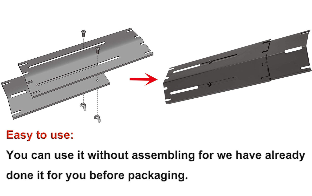 DELSbbq adjustable heat plate kit for gas grills enables flexible fit across models