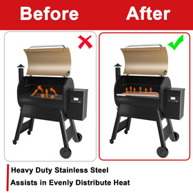 DELSbbq BAC012 stainless grease tray supports cleaner outdoor grilling