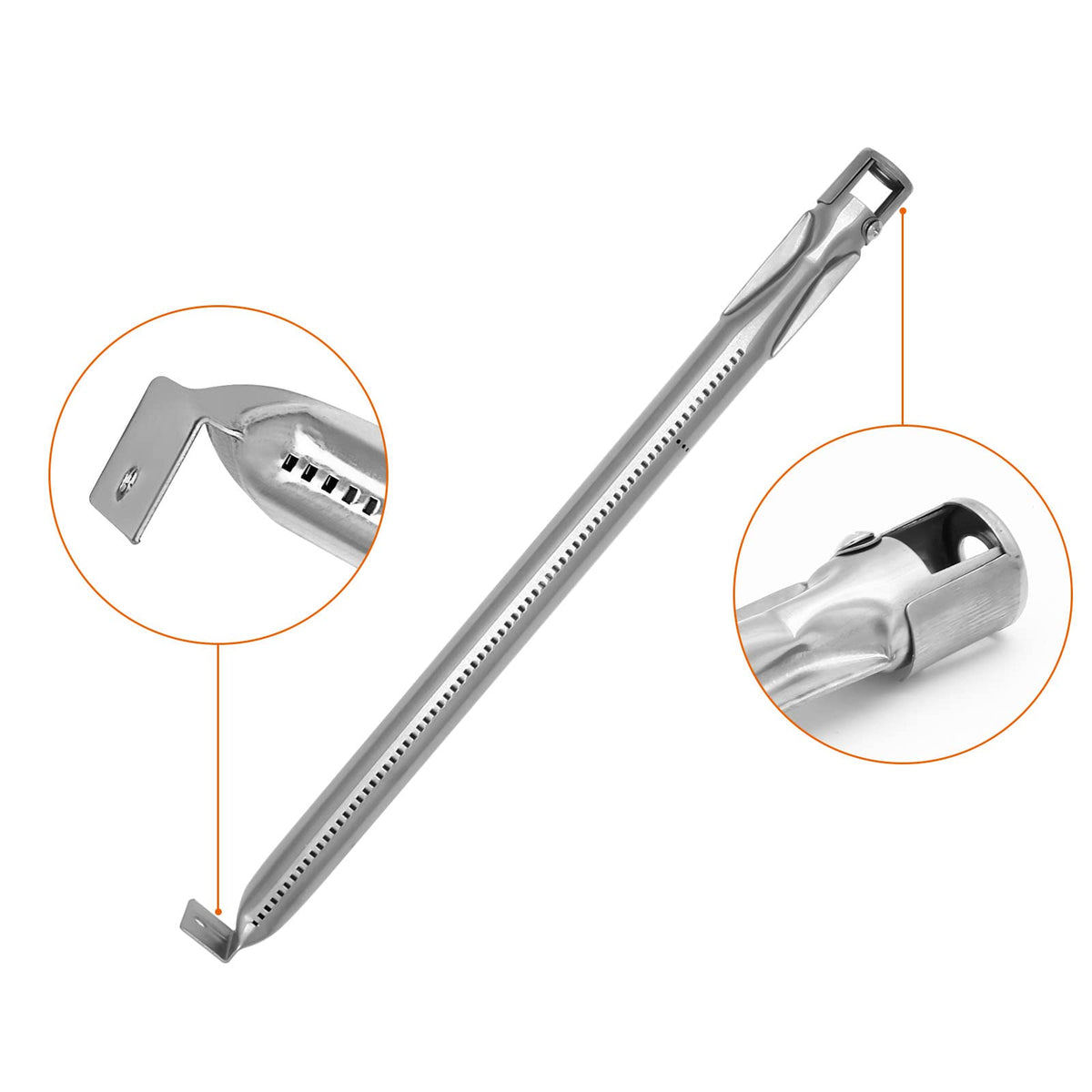 DELSbbq burner tube dimensions 16.65 inches long fit Blackstone 36-inch models.