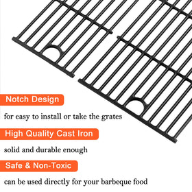 DELSbbq cast-iron grate close-up showcases durable texture and rust resistance
