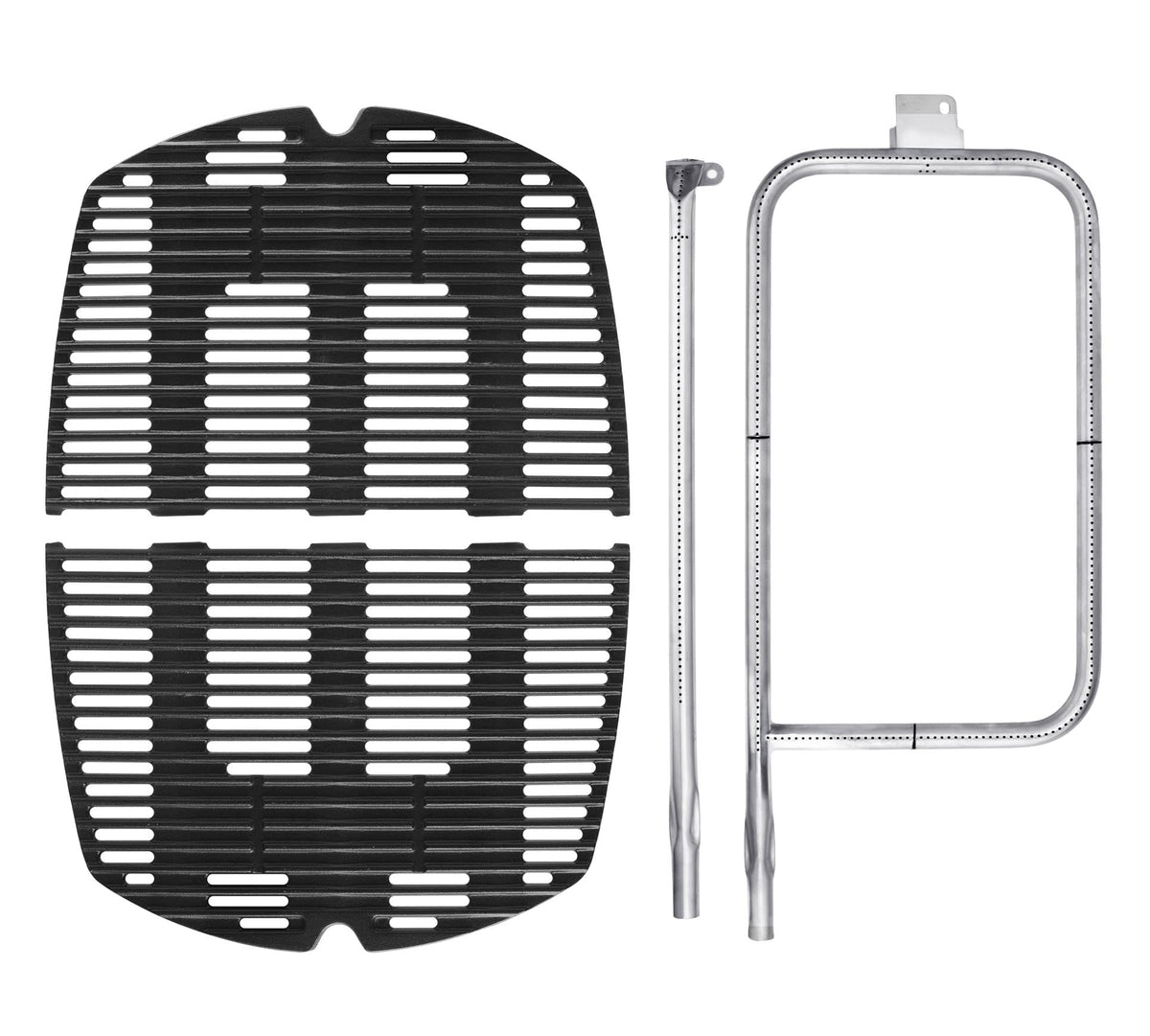 DELSbbq cast iron grate for Weber Q300/Q320 delivers even heat for consistent grilling.