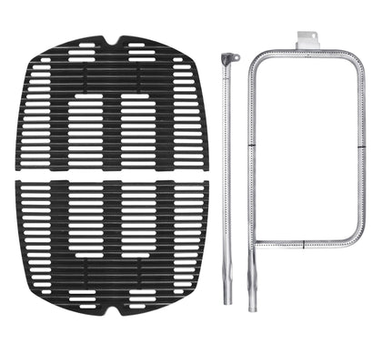 DELSbbq cast iron grate for Weber Q300/Q320 delivers even heat for consistent grilling.