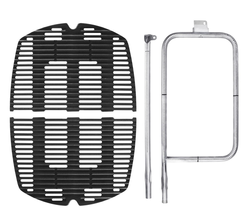 DELSbbq cast iron grate for Weber Q300/Q320 delivers even heat for consistent grilling.