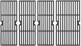 DELSbbq cast iron grate on Char-Broil 5-burner showing even heat distribution