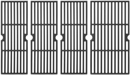 DELSbbq cast iron grate on Char-Broil 5-burner showing even heat distribution